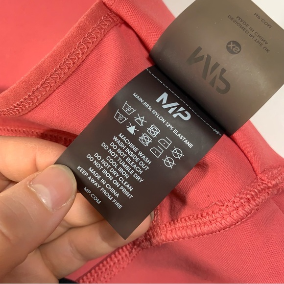 XS MP Women's Power Longline Sports Bra - Berry Pink - Picture 14 of 15